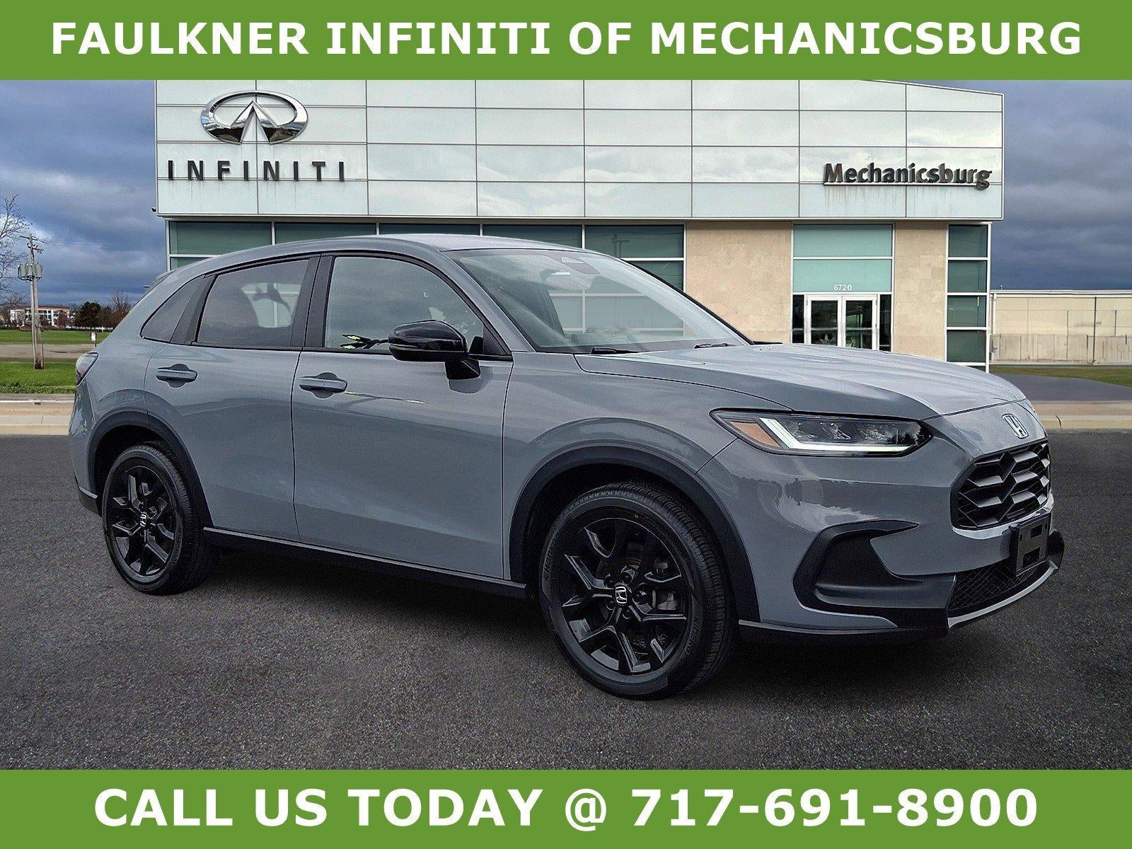 2025 Honda HR-V Sport AWD CVT in Urban Gray Pearl — front three-quarter view