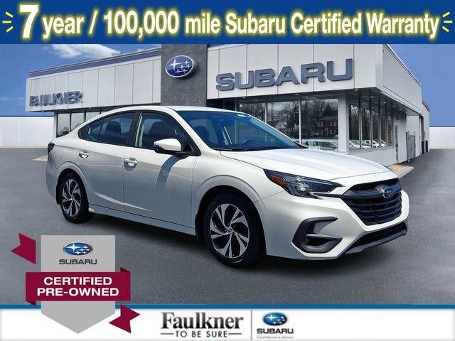 2023 Subaru Legacy Premium CVT in Crystal White Pearl — front three-quarter view