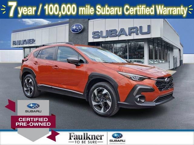 2024 Subaru Crosstrek Limited AWD in Sun Blaze Pearl — front three-quarter view