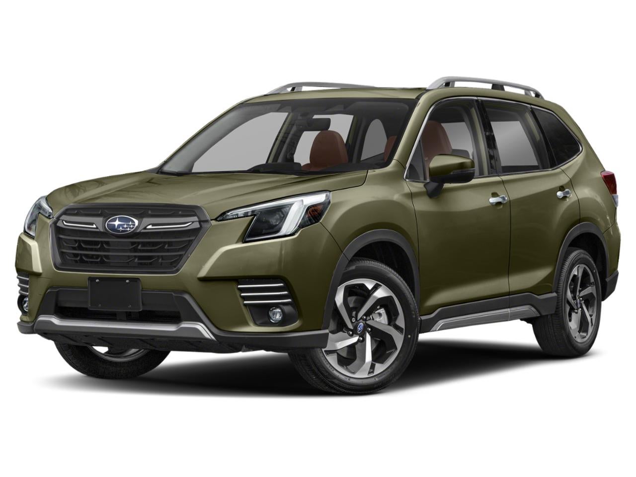 2023 Subaru Forester Touring CVT in Autumn Green Metallic — front three-quarter view
