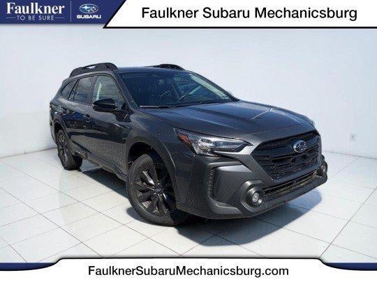 2025 Subaru Outback Onyx Edition AWD in Magnetite Gray Metallic — front three-quarter view