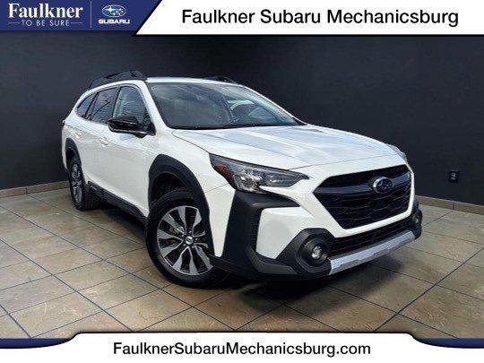 2024 Subaru Outback Limited AWD in Crystal White Pearl — front three-quarter view