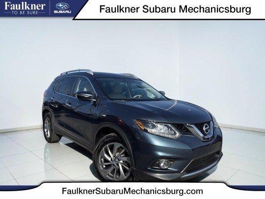 2014 Nissan Rogue AWD 4dr SL in Graphite Blue — front three-quarter view