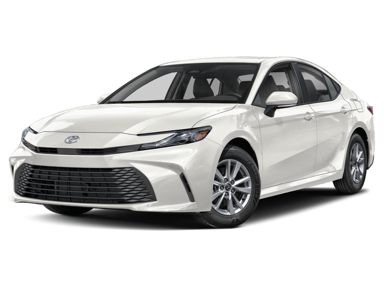 2025 Toyota Camry LE (SE) in Ice Cap — front three-quarter view