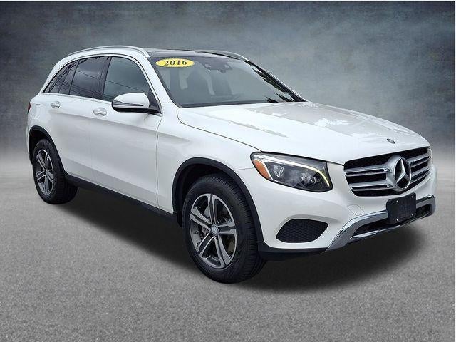 2016 Mercedes-Benz GLC GLC 300 4MATIC SUV in Polar White — front three-quarter view