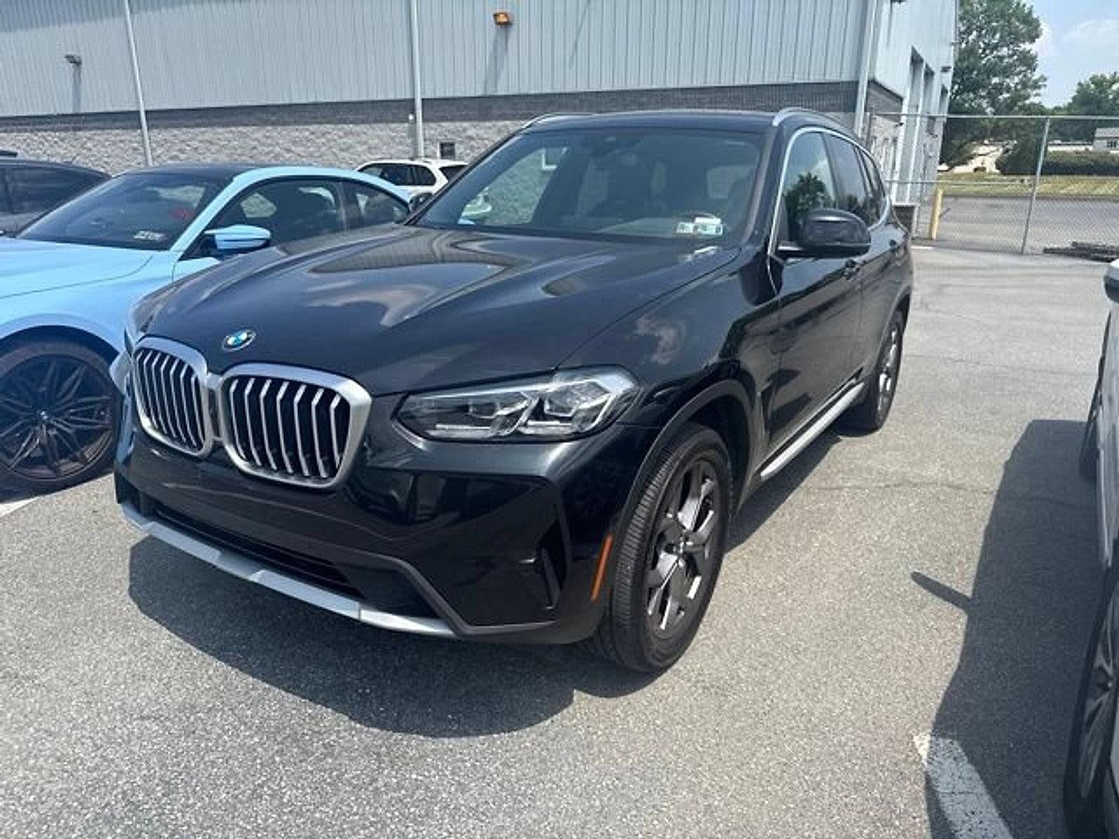 2024 BMW X3 xDrive30i Sports Activity Vehicle in Black Sapphire Metallic — front three-quarter view