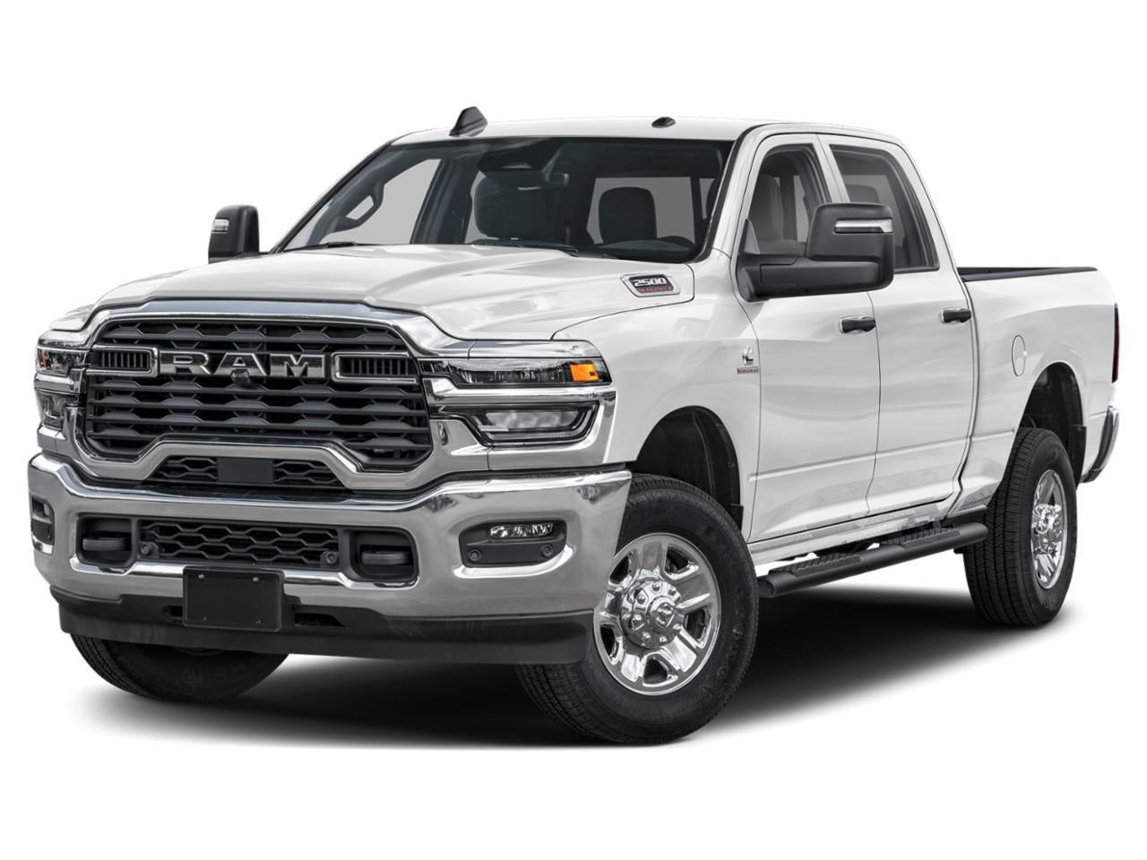 2025 RAM 2500 Big Horn 4x4 Crew Cab 6'4" Box in Bright White Clearcoat — front three-quarter view