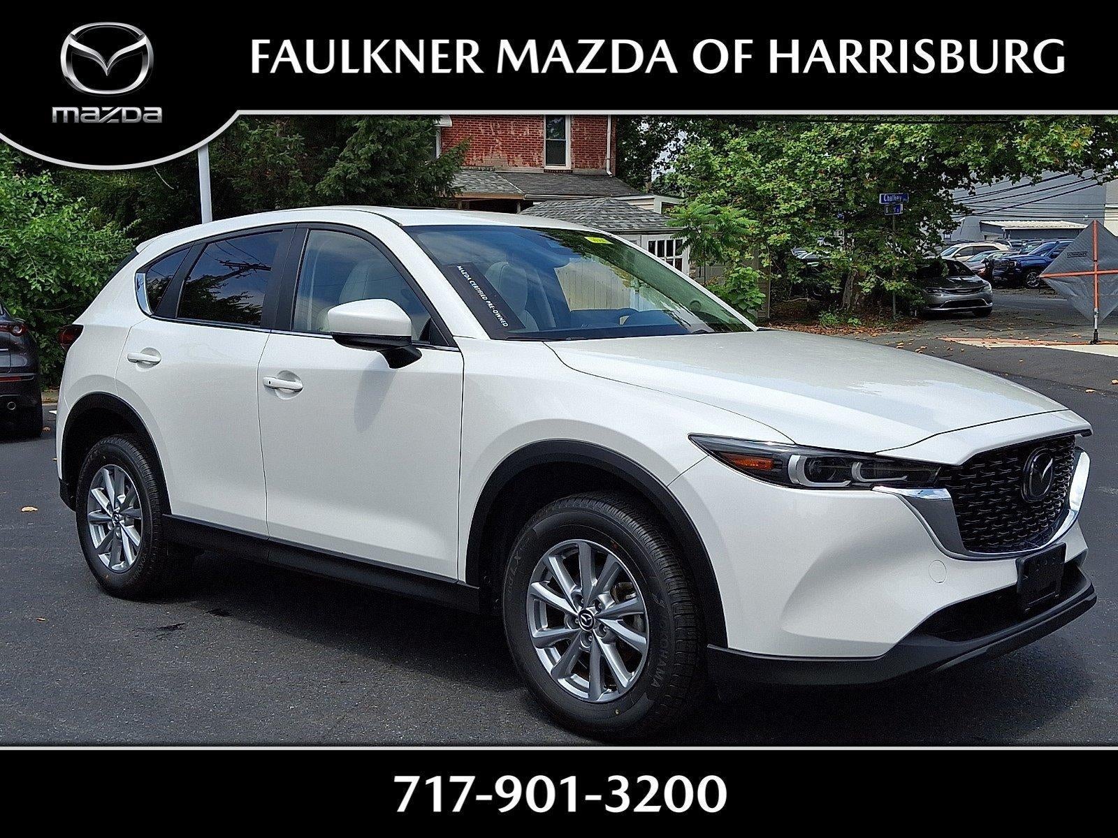 2023 Mazda Mazda CX-5 2.5 S Preferred Package AWD in Rhodium White Metallic — front three-quarter view