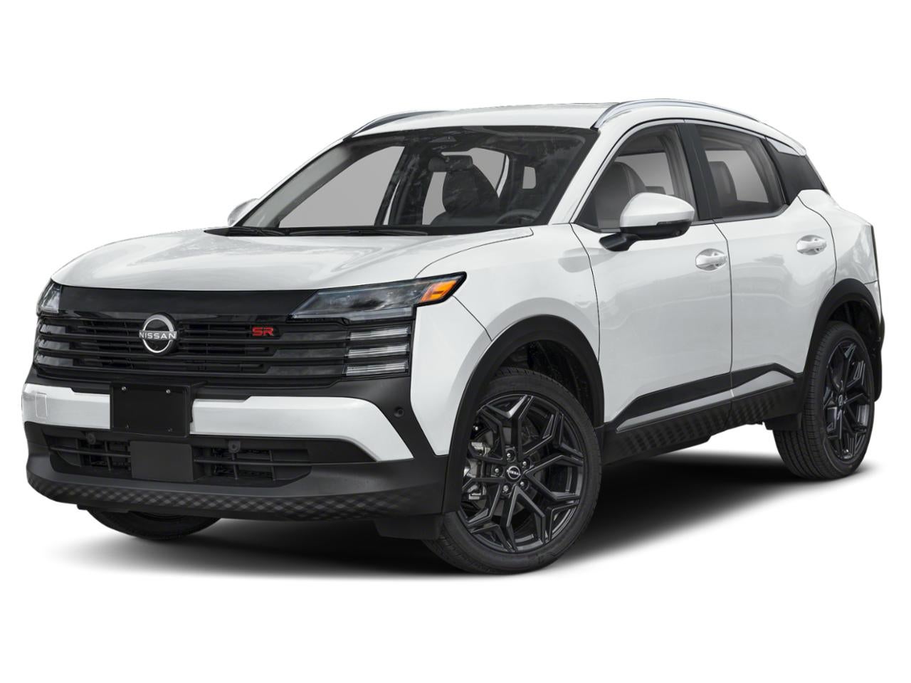 2026 Nissan Kicks SR AWD in Aspen White Tricoat — front three-quarter view