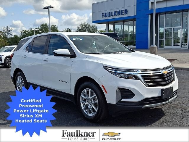 2023 Chevrolet Equinox LT in Summit White — front three-quarter view