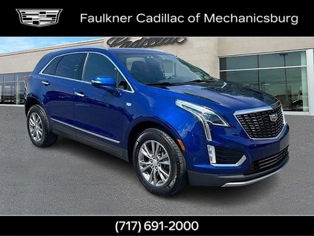 2023 Cadillac XT5 Premium Luxury in Opulent Blue Metallic — front three-quarter view