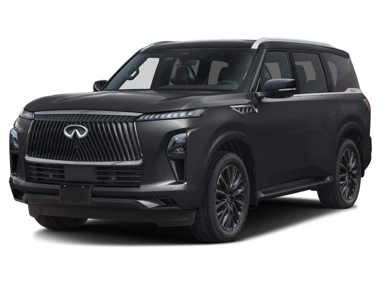 2027 INFINITI QX80 AUTOGRAPH AWD in Mineral Black — front three-quarter view